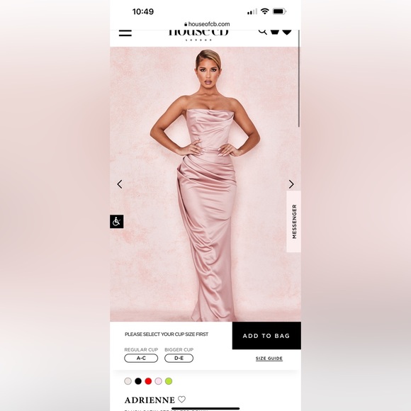 House of CB Adrienne dress in Blush! - Picture 1 of 5